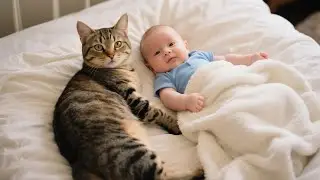 Heartwarming Moments of Kittens and Babies Being Adorable Together!