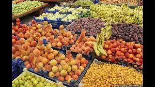 Рынок морепродуктов в Алании и Вторничный рынок фруктов | Сколько стоят фрукты в Алании Турция