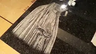 Gravação laser granito impala