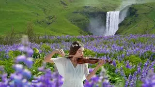 Iceland 4k 😌 Scenic Relaxation Film with Heavenly Music 😌 Violin, Cello & Piano