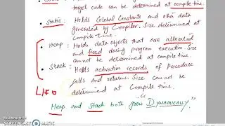 Address in the Target Code in Compiler Design