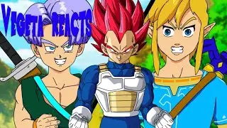 Vegeta Reacts to Trunks VS Link Rap Battle