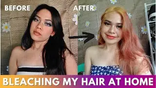DIY BLEACH AT HOME AFTER BLACKENING IT 9 TIMES!  SOBRANG IBA NUNG RESULT