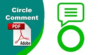 How to insert a Circle symbol comment in a pdf file using Adobe Acrobat Pro DC