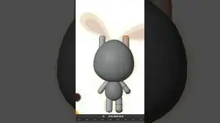 How to make Lowpoly Cute Rabbit 3D Model | Blender |  #blender