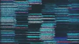 Stylized VHS TV Noise Glitch Background - 100% Free Stock Footage