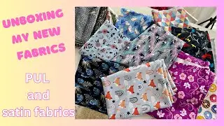 Unbox new fabrics with me- What I ordered from ALIEXPRESS/ PUL and satin fabric/ fabric haul
