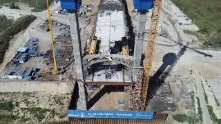 Строительство трассы М-12 [4 этап] мост через Оку - -21.08.2022- -