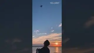 Accident when landing DJI Mavic drone.