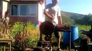 Реечный дровокол своими руками(часть_3). Испытание.