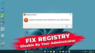 Registry editing has been disabled by your administrator (How to Fix Windows Registry Error)
