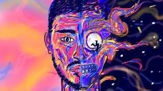 Drawing |Man on the Moon 3| album cover (kid cudi)