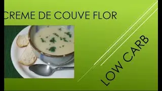 O que fazer com couve-flor? Receita  Low Carb Creme de couve-flor