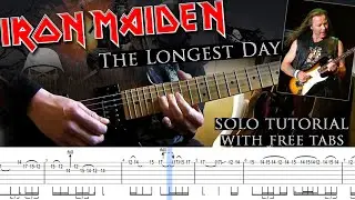 Iron Maiden - The Longest Day Dave Murray solo lesson (with tablatures and backing tracks)
