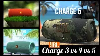 JBL Charge 5 vs JBL Charge 3 and JBL Charge 4