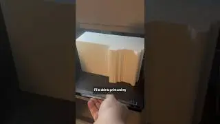 3D printing the fireplace surround I designed 