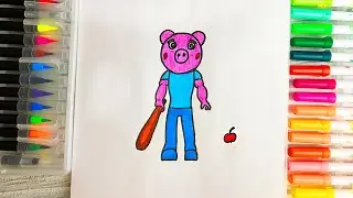 Как нарисовать Джорджа из Пигги Роблокс глава 12 How To Draw Piggy Roblox chapter 12
