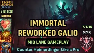 Wild Rift – Immortal Galio Mid Guide 2025 | Unkillable Raidboss | Build, Runes & Gameplay