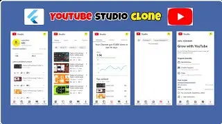 Flutter UI Practicing | Youtube Studio App Clone using Flutter.
