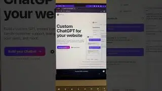 build a custom ChatGPT for your website 