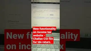 Challan CSI file download from Income Tax Portal  