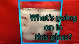 Water seeps through glass