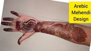 Instant colourfull Arebic mehendi design #cottonbudmehendi,  #trickmehndi, #arabicmehndi  #mehndi,