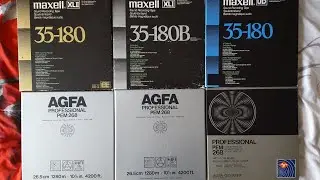 Maxell, AGFA, Revox. My collection of tapes.