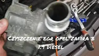 Czyszczenie  wymiana EGR opel Zafira B 1.9 diesel