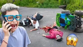 FROST DIAMOND JATUH DARI ATV!!! BOCIL PANIK, SAMPAI TELFON 911 RUMAH SAKIT!!!