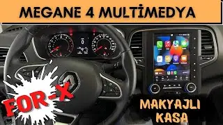 Megane 4 FOR-X Makyajlı Kasa, Faz2, Android, Car Play, Teyp, Klip Oynatma