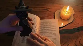 АСМР Неразборчивое чтение под треск свечи | Мастер и Маргарита ч.5 | ASMR Inaudible reading
