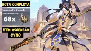 ROTA COMPLETA DE ESCARAVELHO DOURADO - ITEM DE ASCENSÃO PARA CYNO - [GENSHIN  IMPACT]