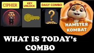 HAMSTER KOMBAT KEY, COMBO & CIPHER UNLOCKED FOR TODAY.#hamsterkombat #crypto #update #fyp #subscribe
