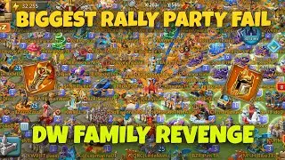 Lords Mobile - DW RALLY PARTY FAILED IN K16. They came to our kingdom with 26 rallies to get capped