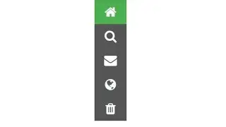 How to create Navigation Icon Bar in HTML -  HOME