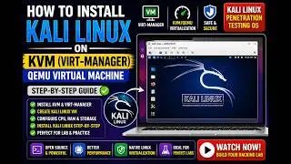How To Install Kali Linux On virt-manager - Virtual Machine Manager / QEMU/KVM