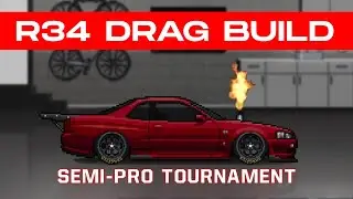 PIXEL CAR RACER - NISSAN SKYLINE R34 DRAG BUILD