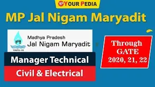 Via GATE 2020, 21, 22 MP Jal Nigam Recruitment of Manager Technical | Civil & Electrical, 48 posts