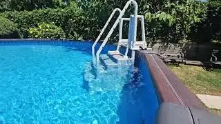How I maintain crystal clear water in my above ground pool