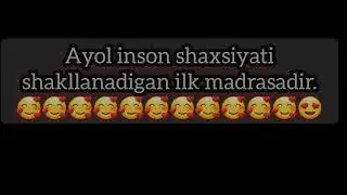 SEVGI XAQIDA MANOLI SOZLAR VA G'OYALAR SIZ UCHUN  UZBEKCHA