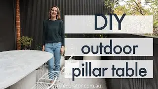 DIY outdoor dining table | Make your own pillar leg table