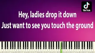 Hey ladies drop it down (Belly Dancer) - EASY PIANO TUTORIAL