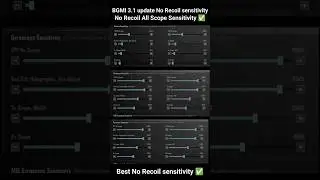 😱 BGMI Scope Setting 2x 3x 4x 6x 8x | New Best Sensitivity Settings | No Recoil Sensitivity  