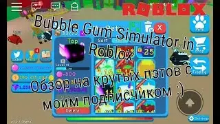Bubble Gum Simulator in Roblox. Обзор на крутых пэтов :)