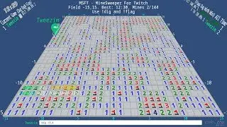 Record Time on 31x31 Minefield in 12:30 by Tweezim - MineSweeper For Twitch (MSFT) - Click Edition