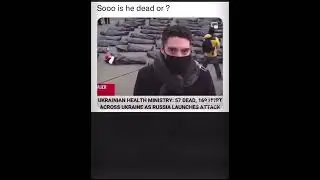 Man pretends to be dead on live TV 