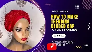how to make  trending beaded turban.