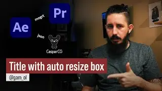 Lower Third Workflow: From After Effects to (mogrt) Premiere and (json) CasparCG