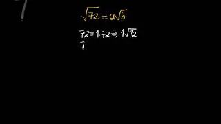 simplifying to a√b form #maths #radical